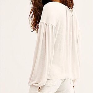 EXC • Free People FP Beach Farrah Top in Pebble •